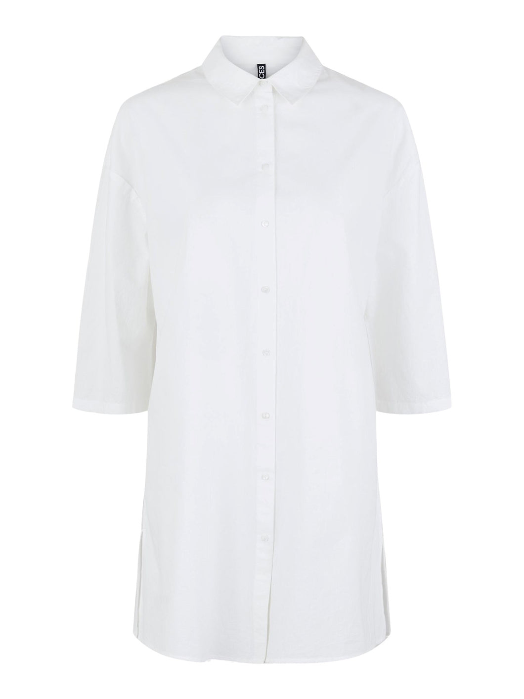 Vudde 3/4 Shirt - Light white - PIECES - White