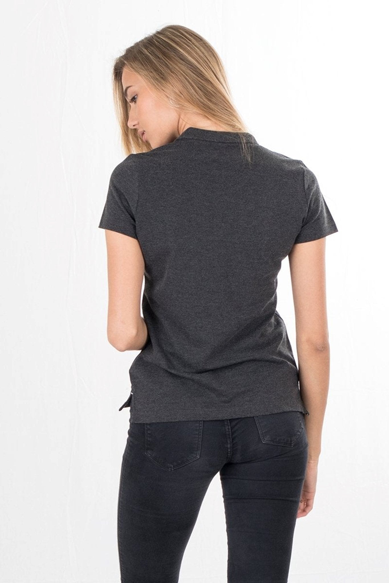 Polo Shirt - Dark Gray - TeeShoppen - Grey 4