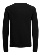 Load image into Gallery viewer, Textured knit sweater - Black - Jack &amp; Jones - Black 5
