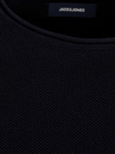 Load image into Gallery viewer, Textured knit sweater - Black - Jack &amp; Jones - Black 6
