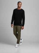 Load image into Gallery viewer, Textured knit sweater - Black - Jack &amp; Jones - Black 2
