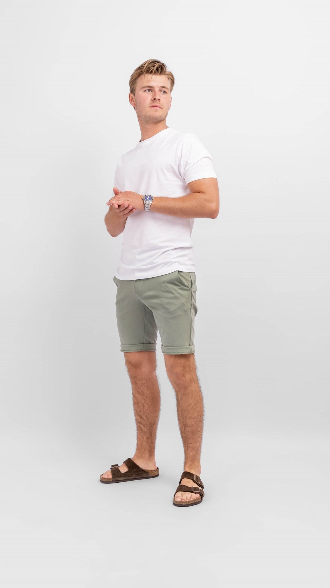 Performance Shorts - Olive - TeeShoppen - Green