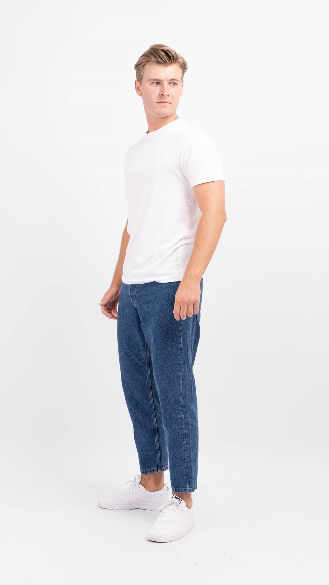 Avi Beam Jeans - Dark Blue Denim - Only & Sons - White 4