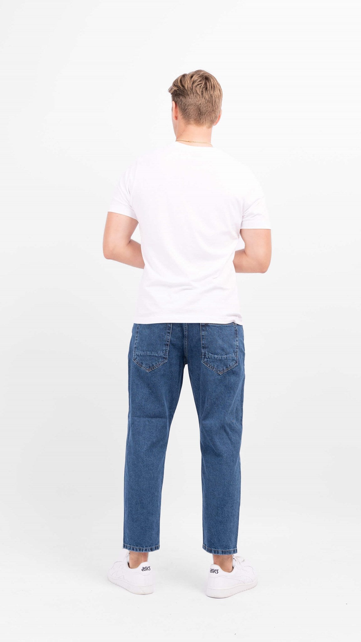 Avi Beam Jeans - Dark Blue Denim - Only & Sons - White 3