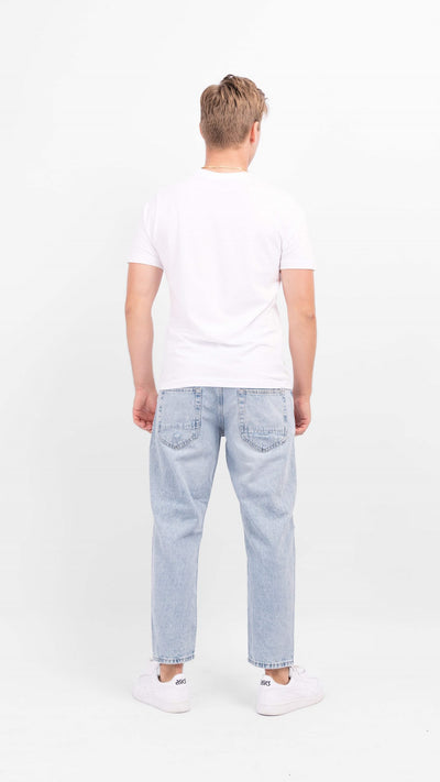 Avi Beam Crop Damage - Blue Denim - Only & Sons - Blue 2