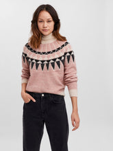 Load image into Gallery viewer, Celeste Fairisle Sweater - Misty Rose - Vero Moda - Pink
