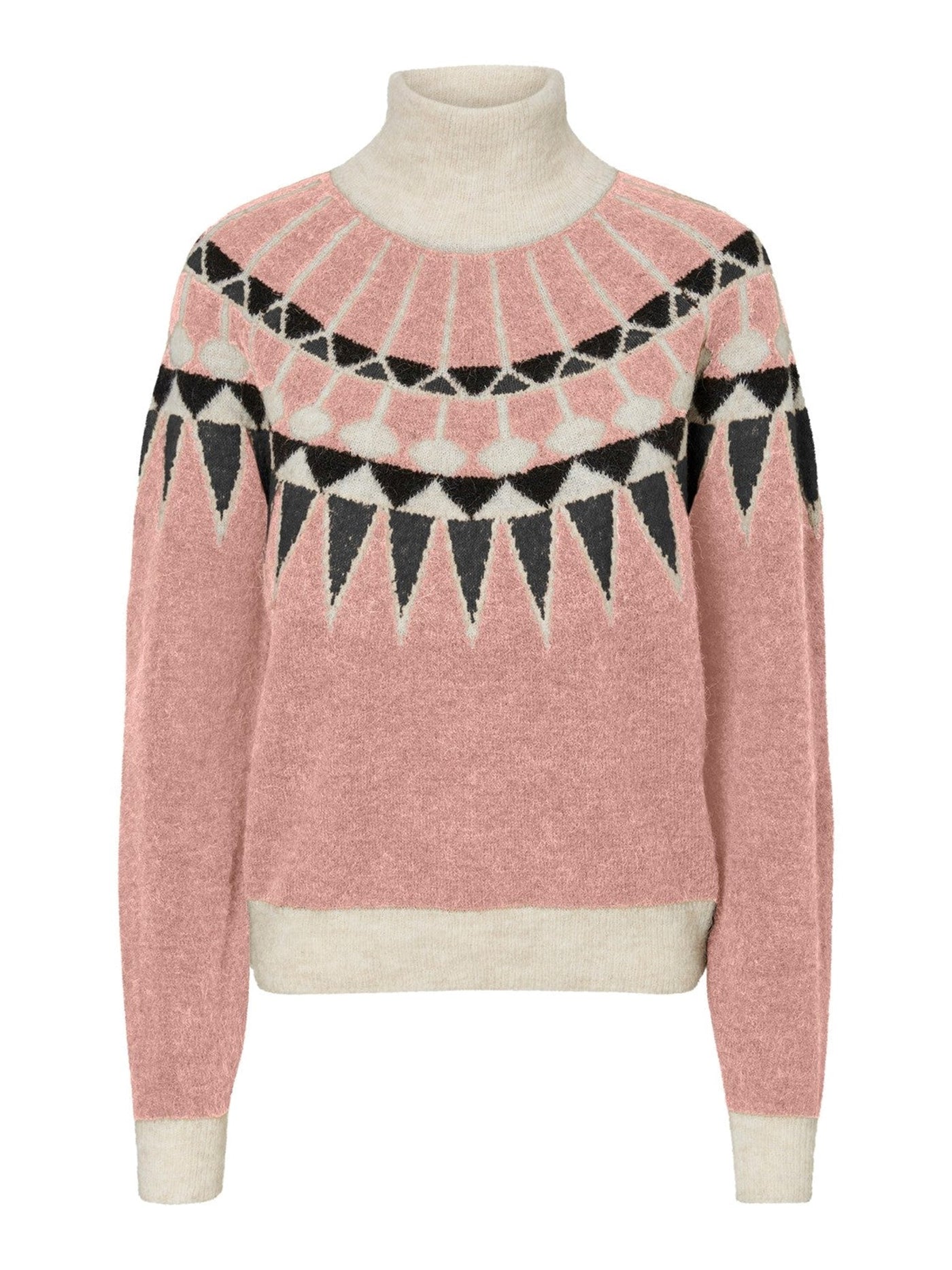 Celeste Fairisle Sweater - Misty Rose - Vero Moda - Pink 2