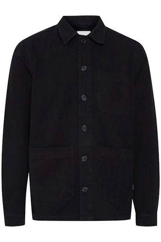 Wand Overshirt - True Black - Solid - Black