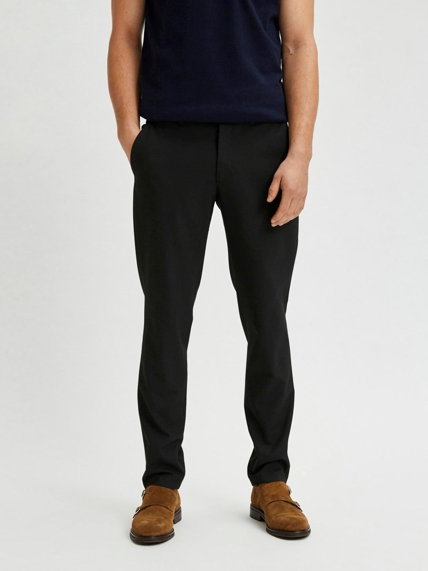 Performance Premium Pants - Black - Selected Homme - Black