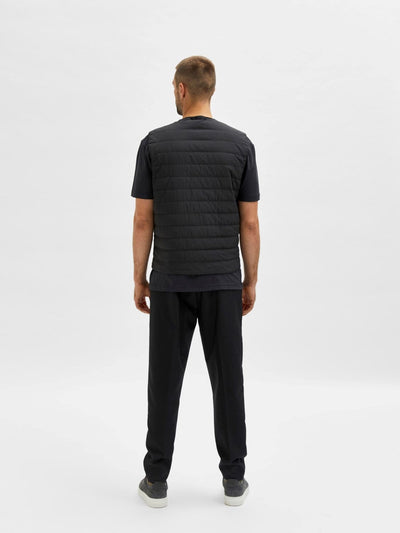 Round Neckline Duvet vest - Black - Selected Homme - Black 2