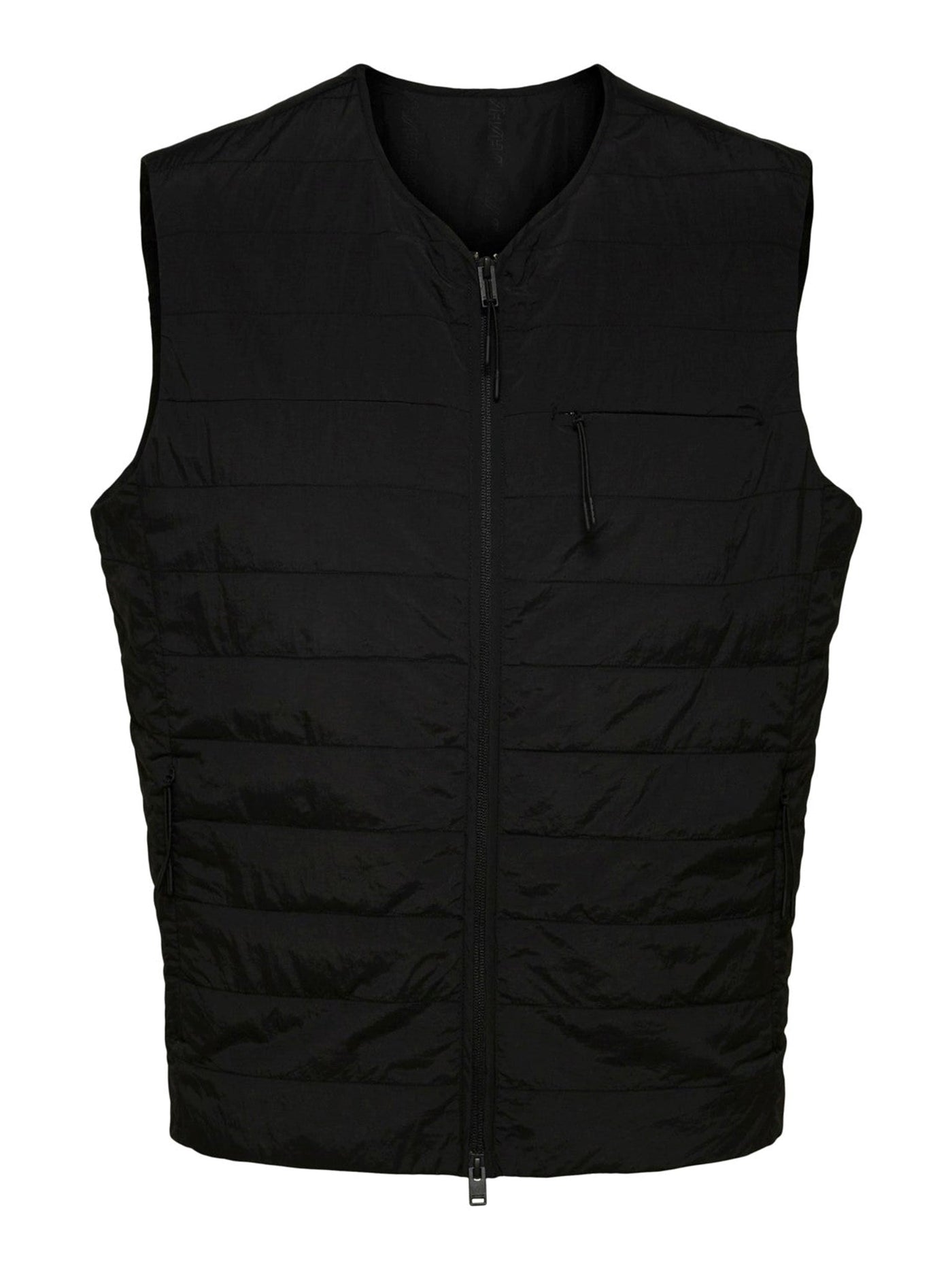 Round Neckline Duvet vest - Black - Selected Homme - Black 3