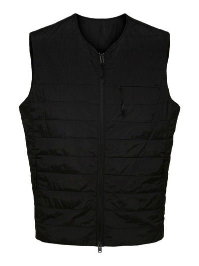 Round Neckline Duvet vest - Black - Selected Homme - Black 3