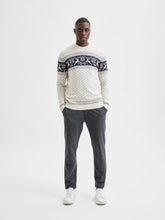 Afbeelding in Gallery-weergave laden, Deer Knit Crew Neck - Hvid - Selected Homme - White 3
