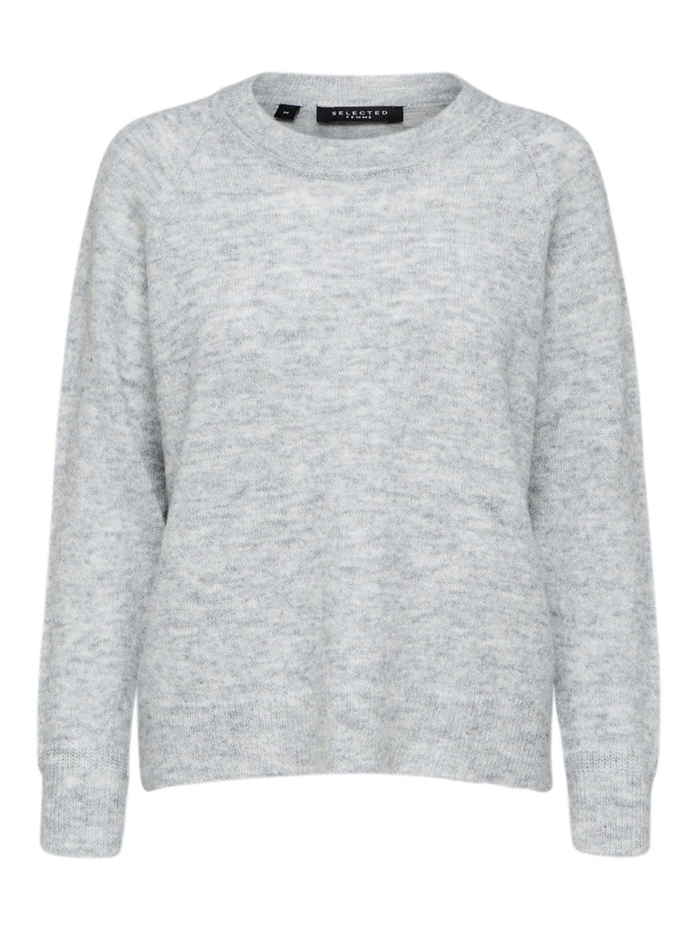 Lulu Knit Pullover - Light Grey Melange - Selected Femme - Grey 6