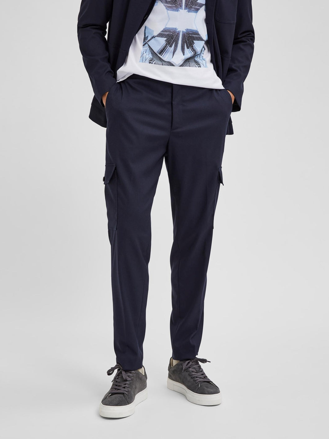 Reck Cargo Pants - Dark Sapphire - Selected Homme - Blue