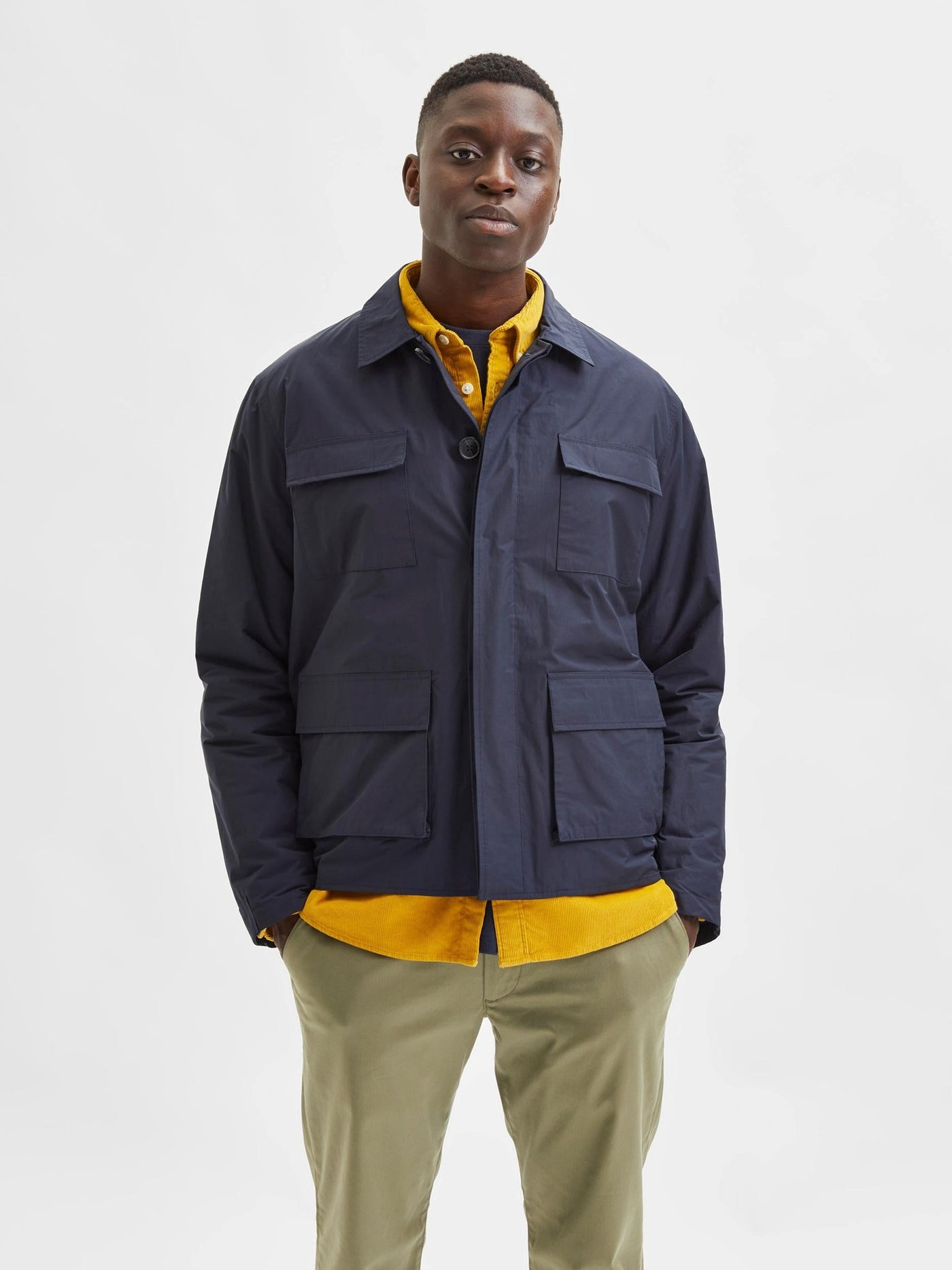 Regen Field Jacket - Sky Captain - Selected Homme - Blue