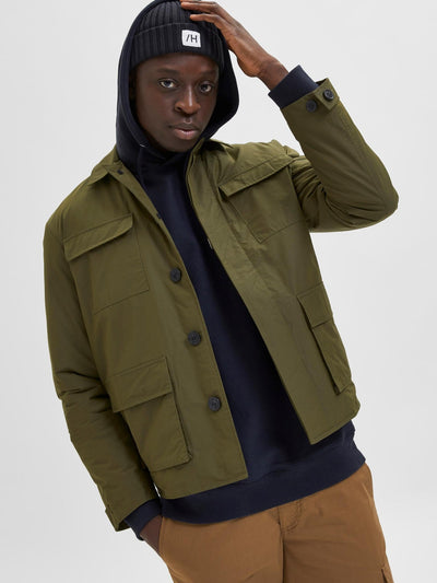 Regen Field Jacket - Winter Moss - Selected Homme - Green 3