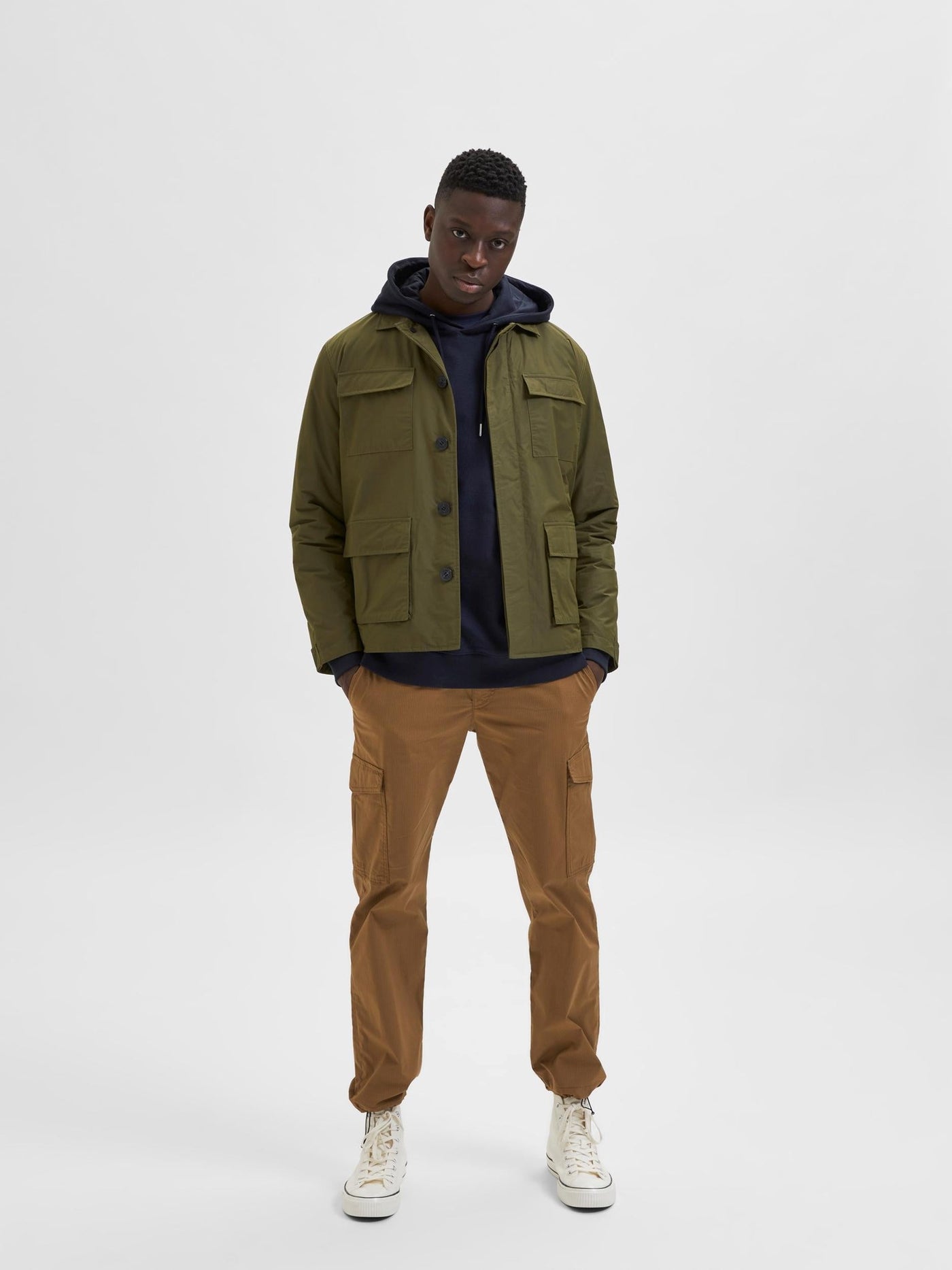 Regen Field Jacket - Winter Moss - Selected Homme - Green 4