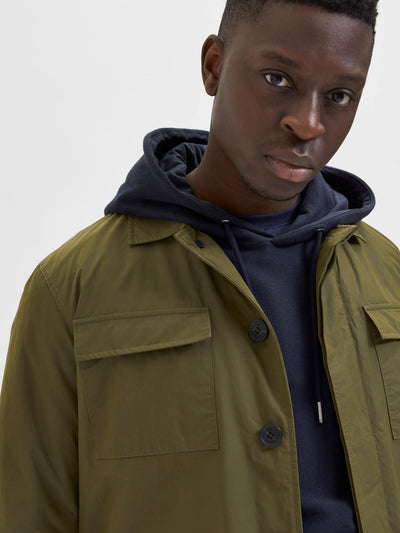 Regen Field Jacket - Winter Moss - Selected Homme - Green 2