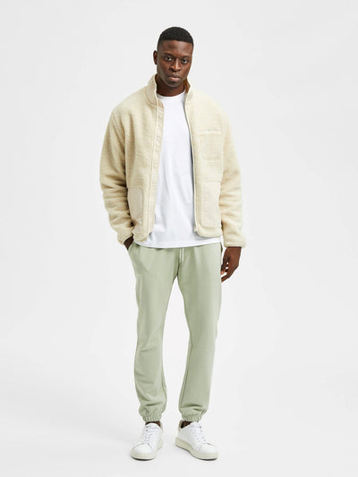 Sterling Fleece Jacket - Oatmeal - Selected Homme - White 3