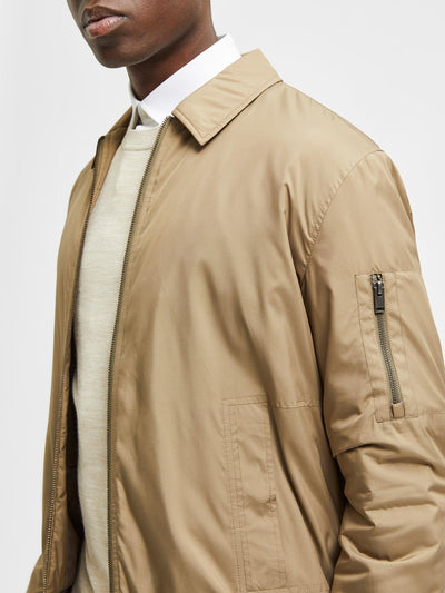 Royce Short Jacket - Brindle - Selected Homme - Khaki 2