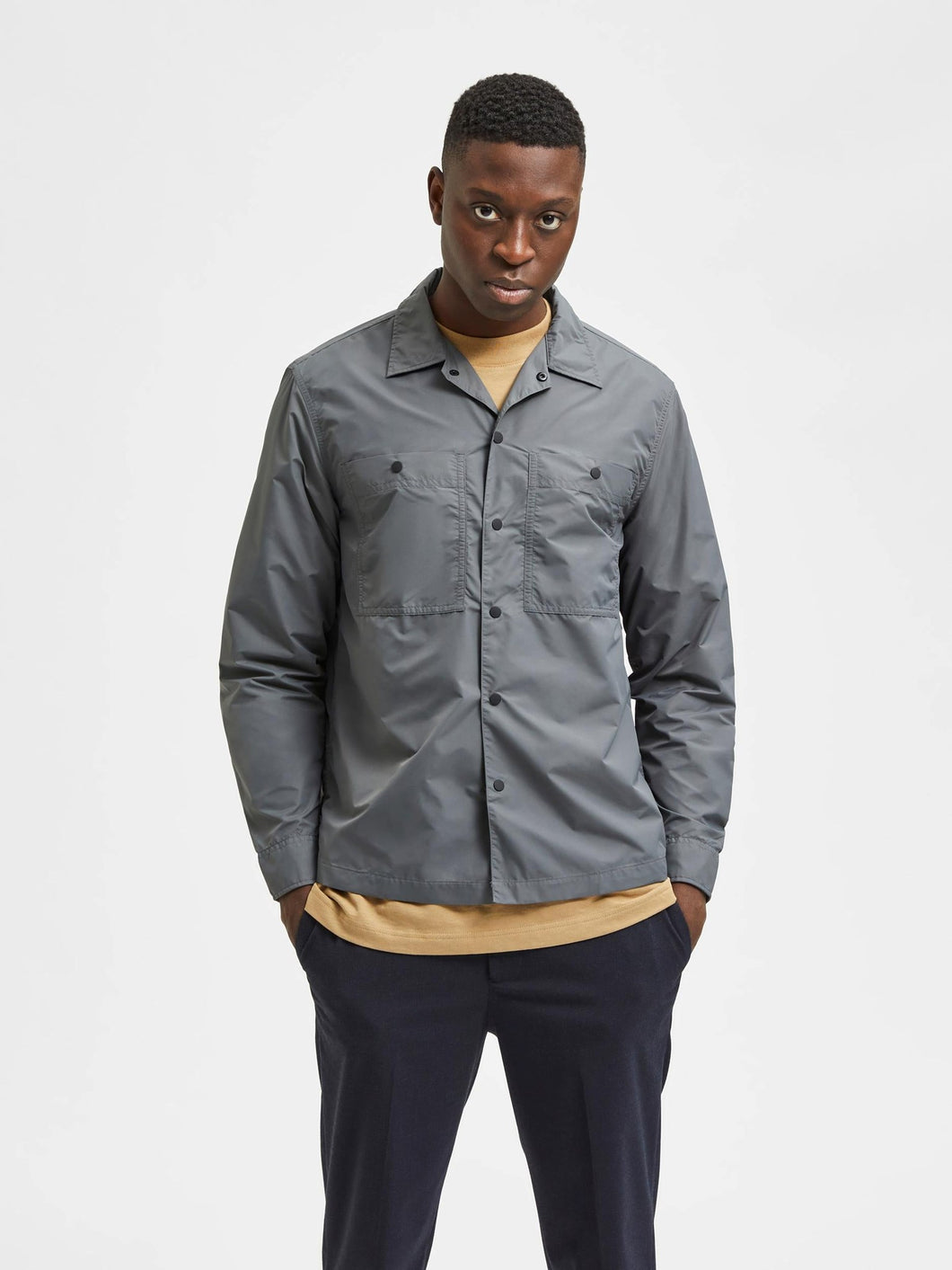 Relax Kaylo Shirt - Gray - Selected Homme - Grey