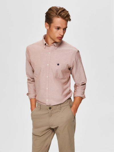 Regular Collect Shirt - Sugar Almond - Selected Homme - Pink