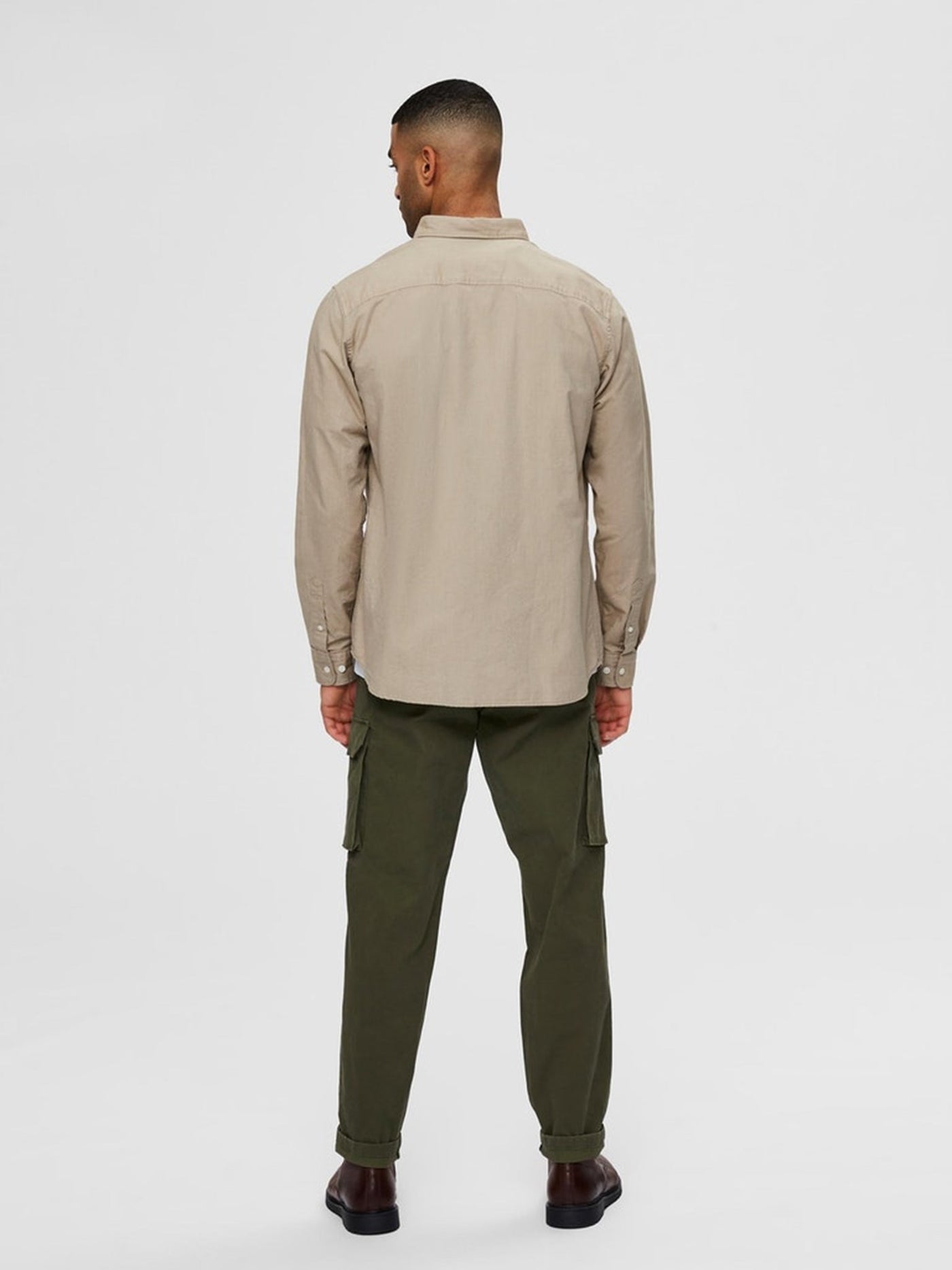 Regular Collect Shirt - Moonstruck - Selected Homme - Khaki 5