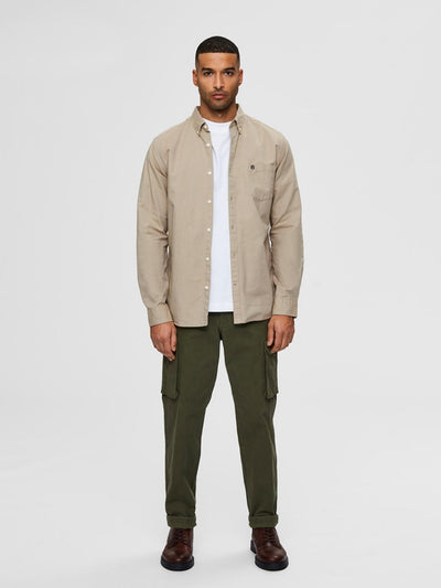 Regular Collect Shirt - Moonstruck - Selected Homme - Khaki 4