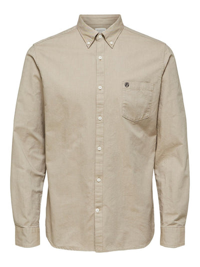 Regular Collect Shirt - Moonstruck - Selected Homme - Khaki 6