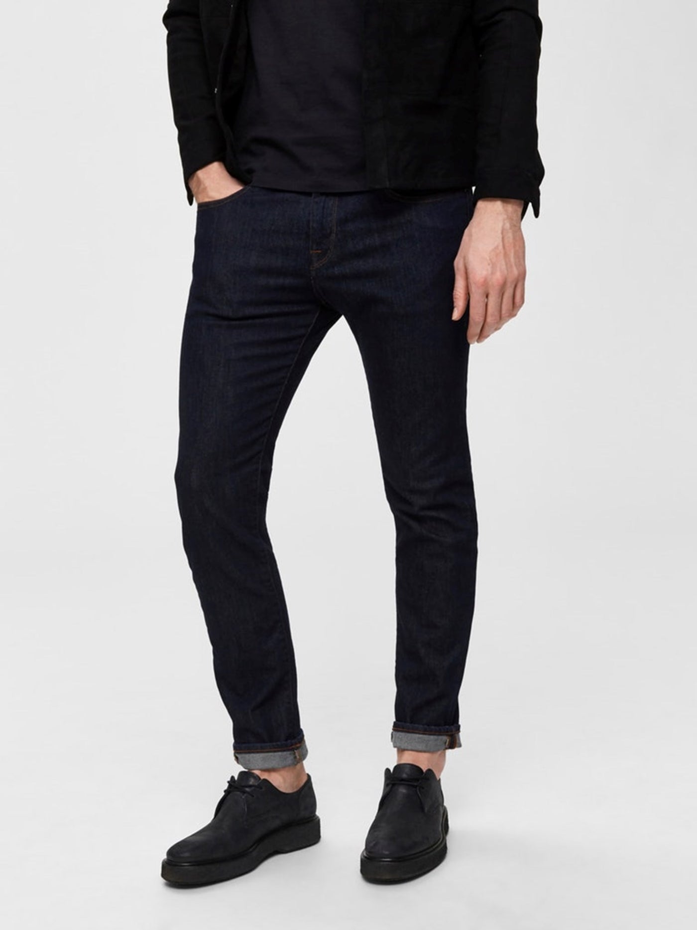 Leon Jeans ST1002 - Dark Blue Denim - Selected Homme - Blue