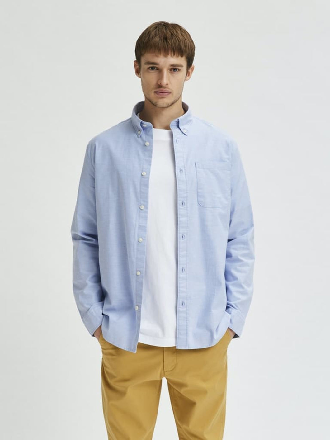 Rick Flex Shirt - Light Blue - Selected Homme - Blue