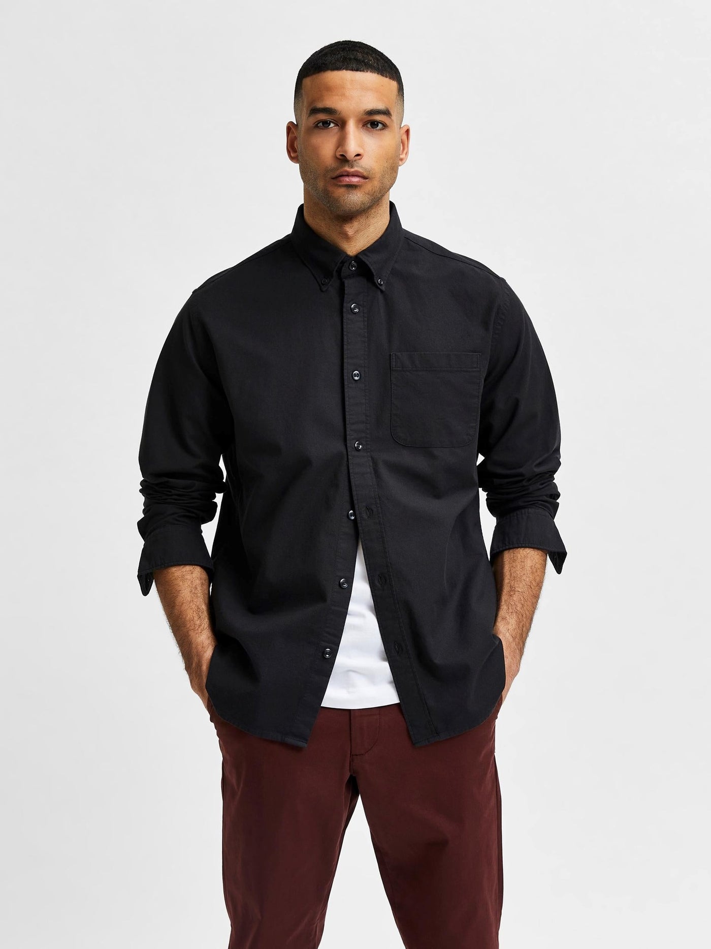 Rick Flex Shirt - Black - Selected Homme - Black