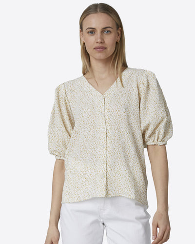 Elica Blouse - Yellow Flower - Sisters Point - Yellow