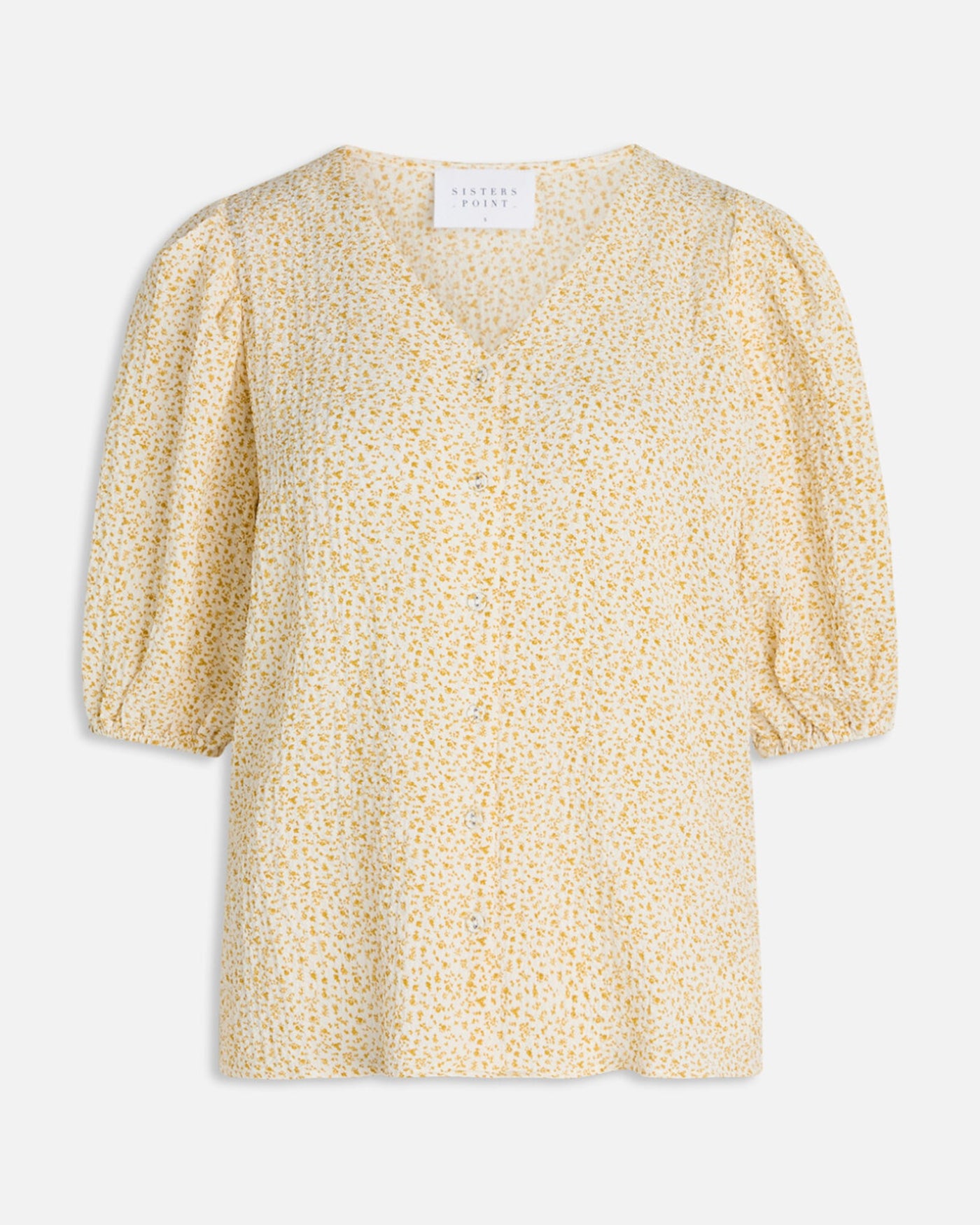 Elica Blouse - Yellow Flower - Sisters Point - Yellow 4