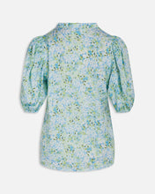 Charger l&#39;image dans la galerie, Varia Blouse - Blue/Green Flower - Sisters Point - Blue 4
