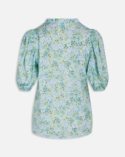 Varia Blouse - Blue/Green Flower - Sisters Point - Blue 4