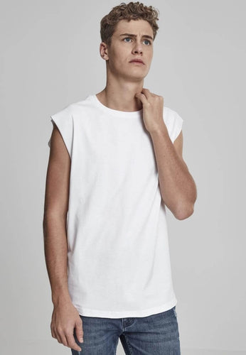 Sleeveless Tee - White - TeeShoppen - White