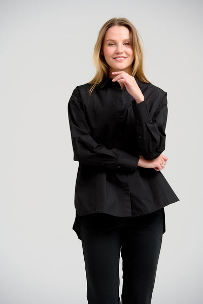 Relaxed Shirt - Black - TeeShoppen - Black 2