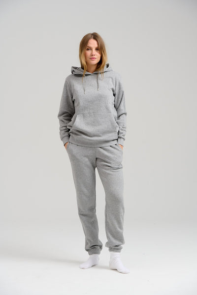 Basic Sweatpants - Light Grey Melange - TeeShoppen - Grey 2