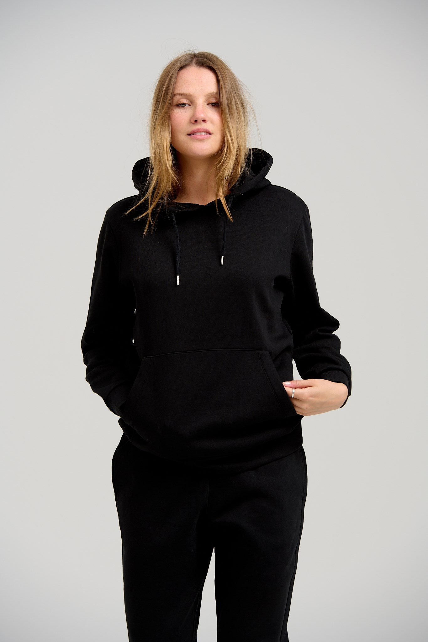 Basic Hoodie Sweat - Black - TeeShoppen - Black 2