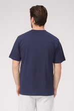 Cargar imagen en el visor de la galería, Oversized T-shirt - Navy - TeeShoppen - Blue 2
