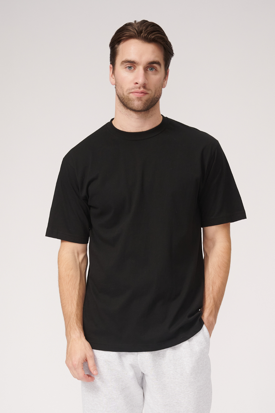 Oversized T-shirt - Black - TeeShoppen - Black