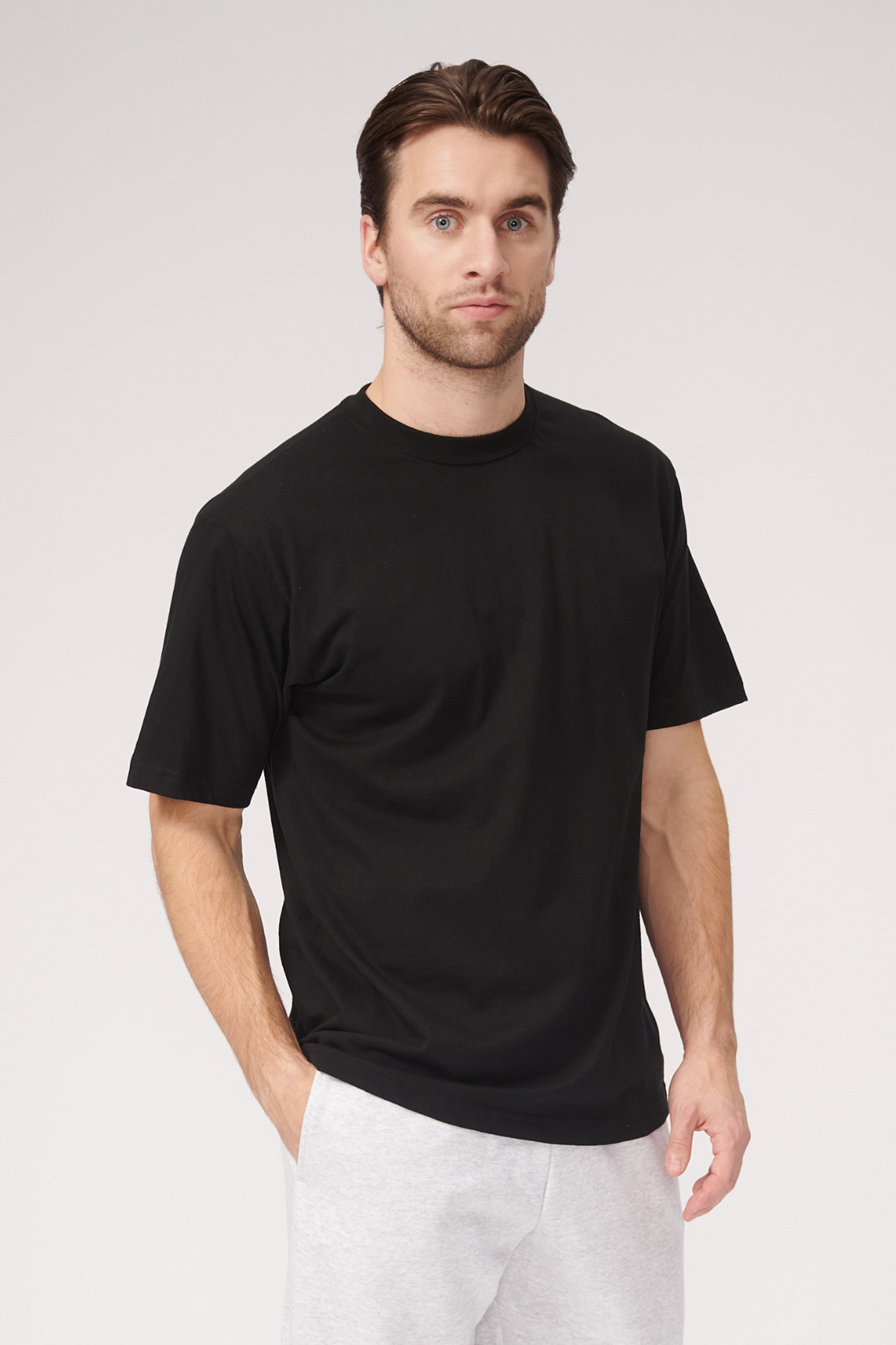 Oversized T-shirt - Black - TeeShoppen - Black 3