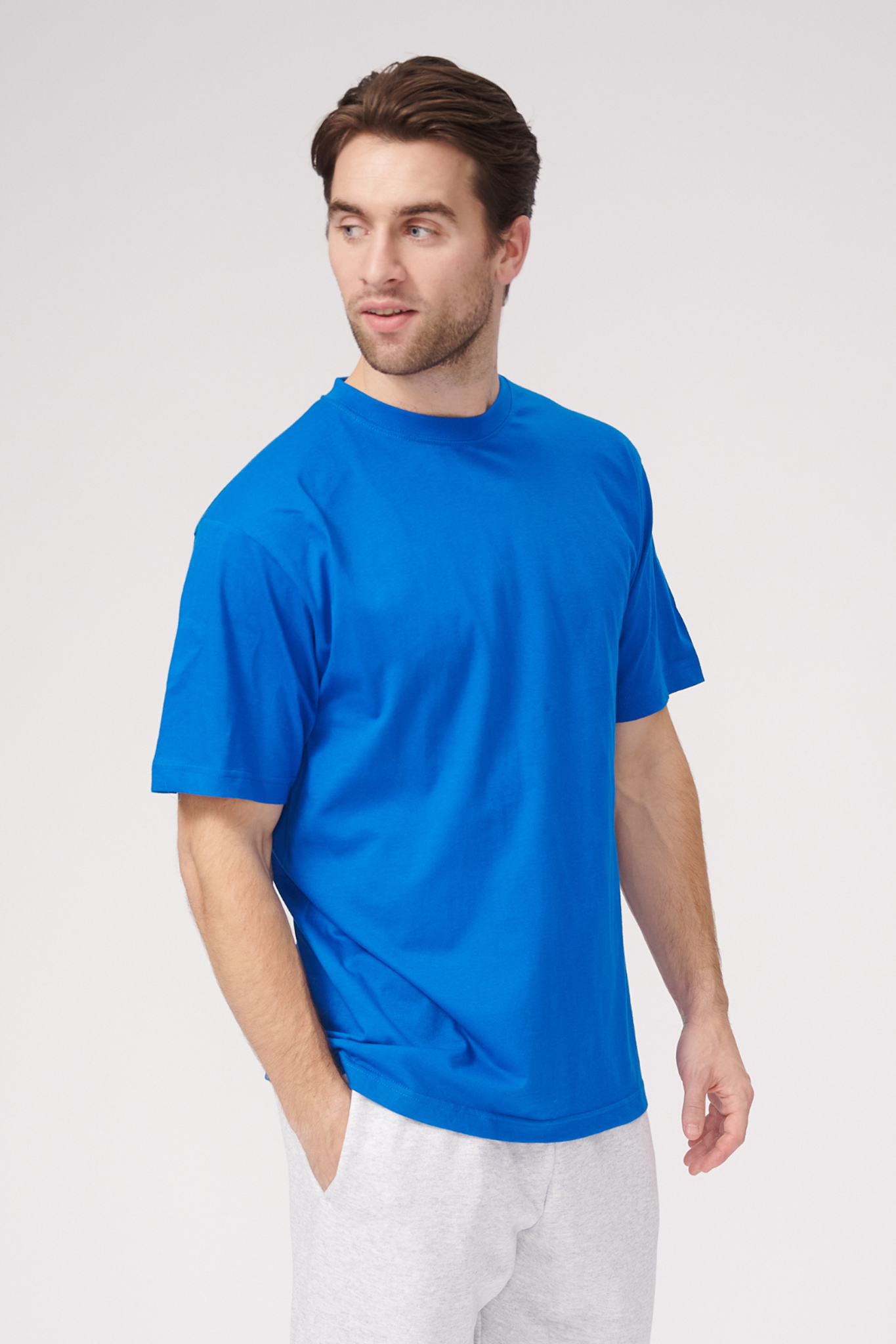 Oversized T-shirt - Swedish Blue - TeeShoppen - Blue 3