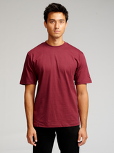 Cargar imagen en el visor de la galería, Oversized T-shirt - Burgundy - TeeShoppen - Red
