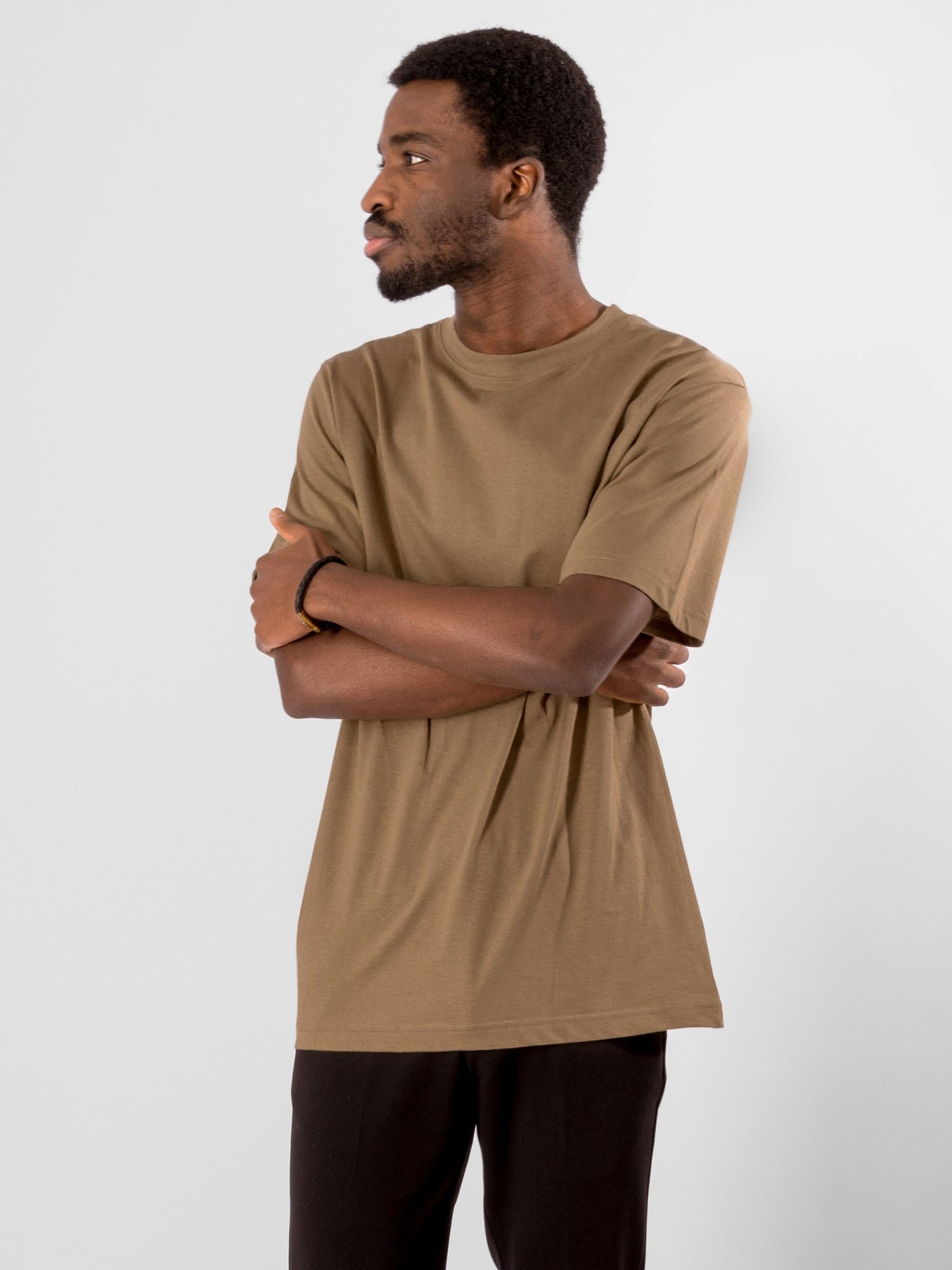 Oversized T-shirt - Khaki - TeeShoppen - Khaki 3