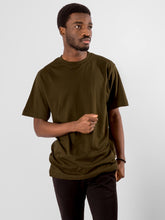 Carregar imagem no visualizador da galeria, Oversized T-shirt - Olive - TeeShoppen - Green
