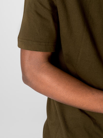 Oversized T-shirt - Olive - TeeShoppen - Green 5