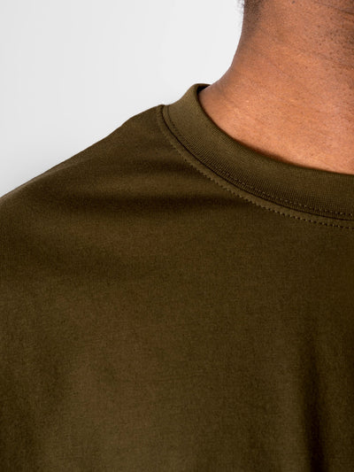 Oversized T-shirt - Olive - TeeShoppen - Green 4